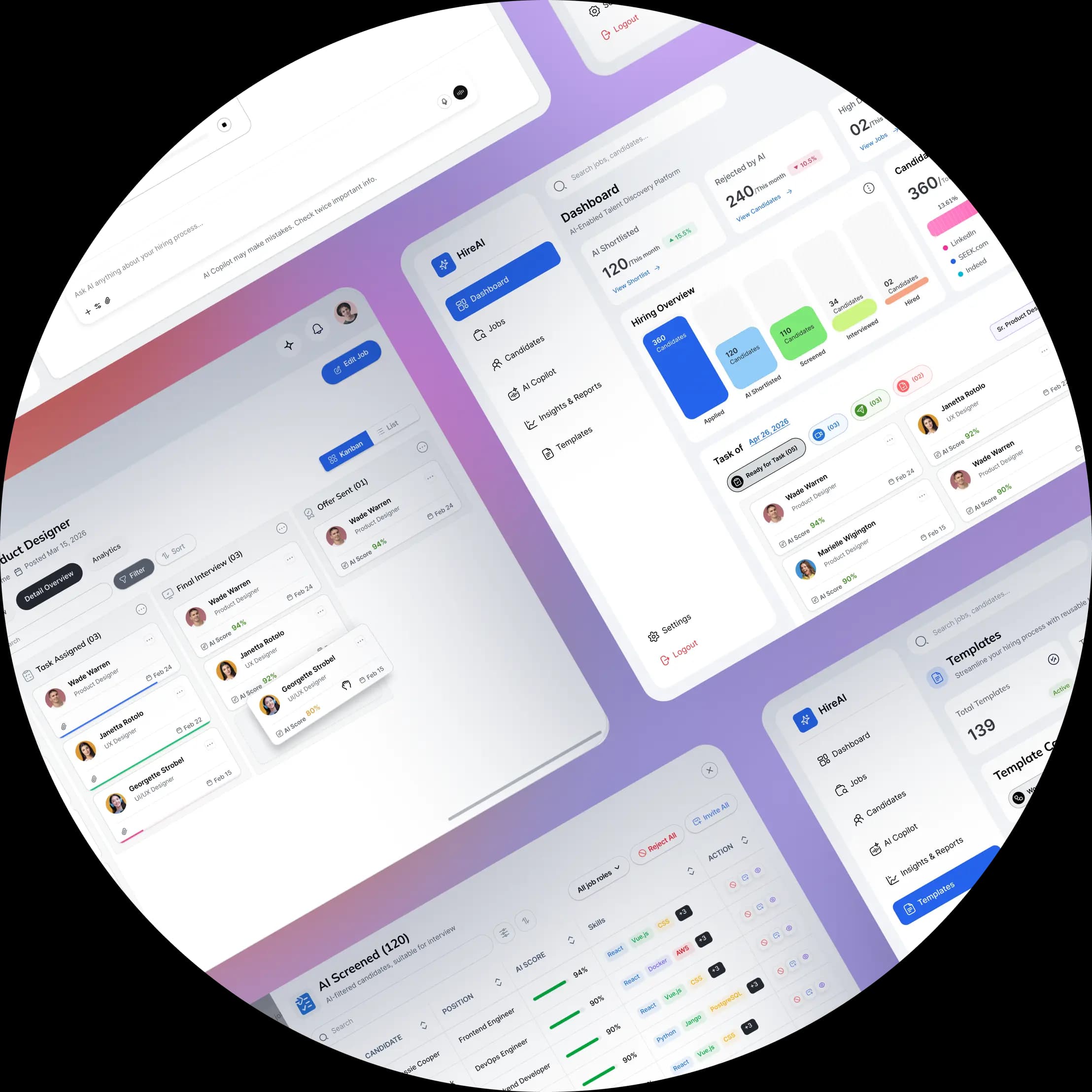 User research insights displayed on mobile screens