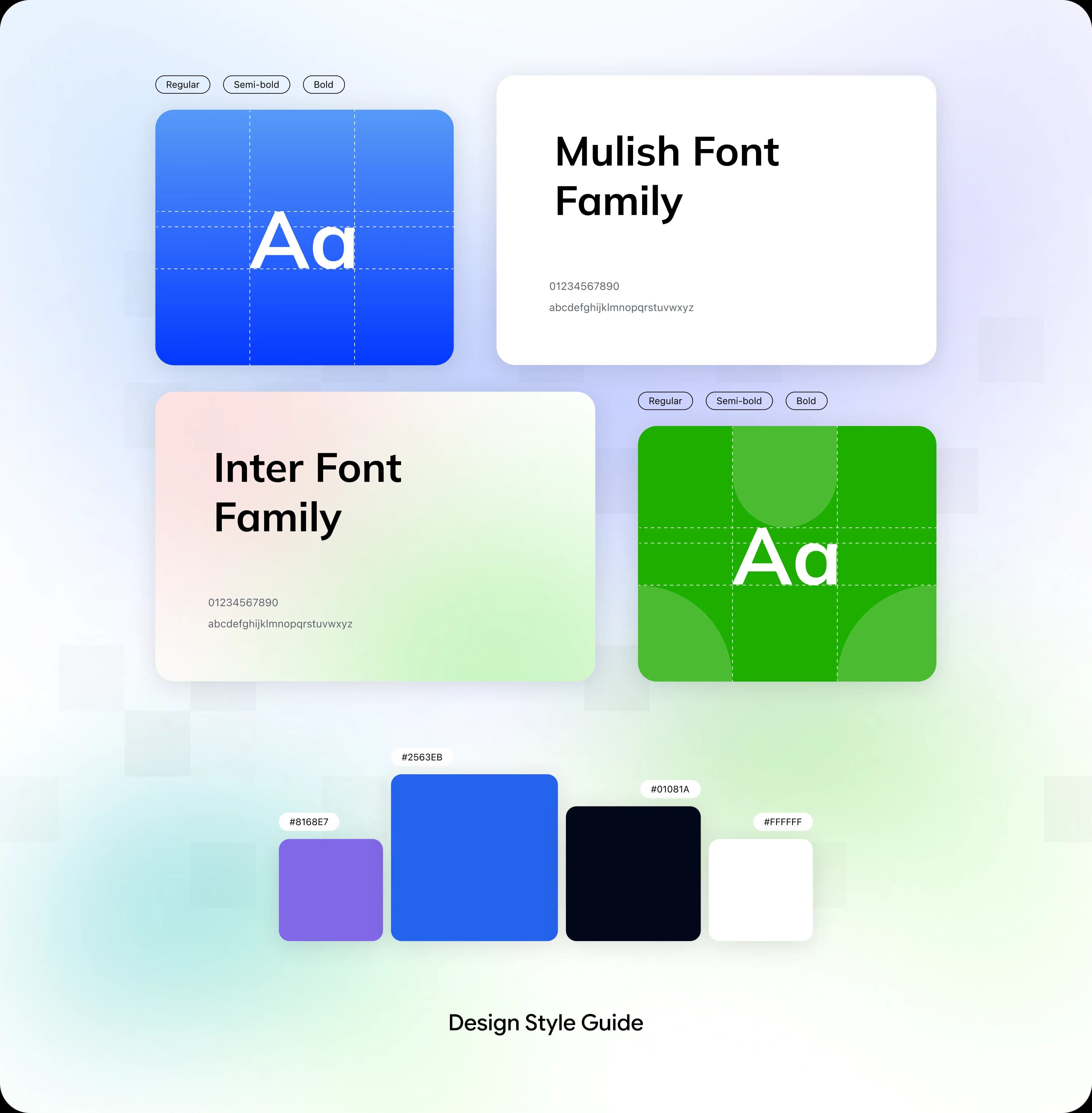 HIREAI typography, color and interface design system